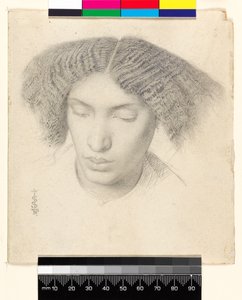 Retrato de la Sra. Fanny C.h.n, 1859 de Simeon Solomon
